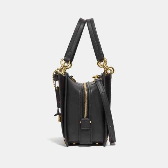 SOLD!!!  COACH Dreamer Satchel- Black w Gold - Picture 3 of 8